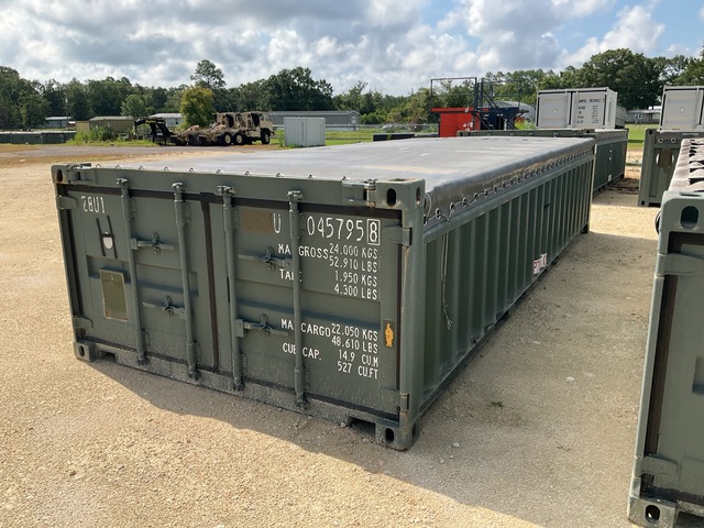 20' Half Height Open Top Container
