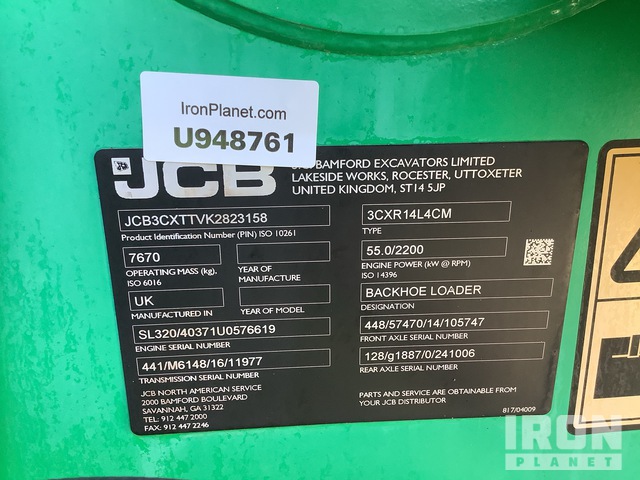 RETROEXCAVADORA 2019 JCB 3CX