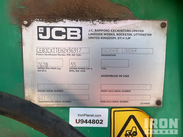 RETROEXCAVADORA 2018 JCB 3CX