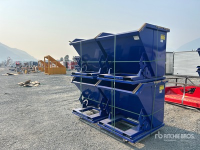 Quantity of (4) 2025 Suihe N-1CY-4 1 cyd Self-Dumping Hopper (Unused)