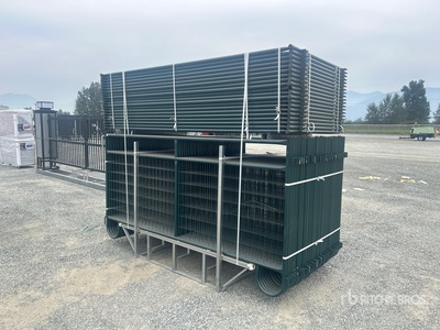 Quantity of (56) 2025 Suihe SP10-S-56 9 ft 4 in Powder Coated Panel para ganado (Unused)
