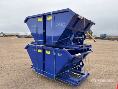 Quantity of (4) 2025 Suihe N-1.5CY-4 1.5 cyd Self-Dumping Hopper (Unused)