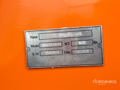 2025 Suihe VG Skid-Mounted Vibratory Scherm (Unused)