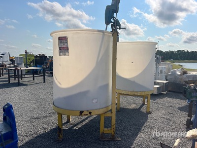 Quantity of (2) 500 gal Open Top Poly Mud Tank