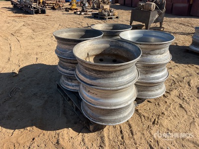Quantity of (12) 24.5 Inch Aluminum Wheels