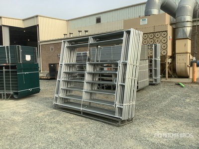 Quantity of (14) 2025 Suihe SP10-14G 10 ft Powder Coated Corral Livestock Gate (Unused)