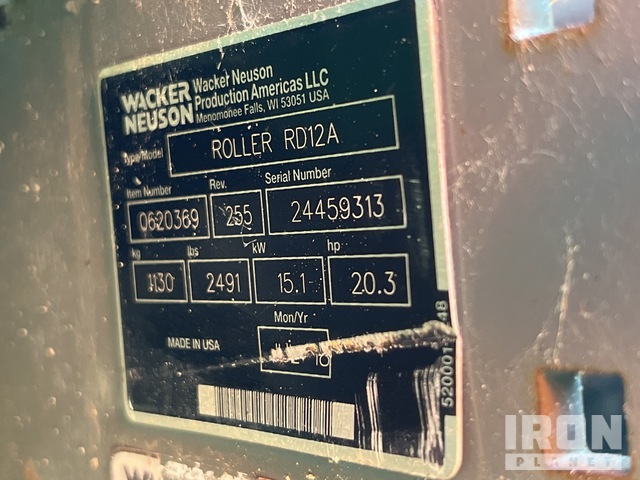COMPACTADOR 2018 WACKER NEUSON ROLLERRD12A