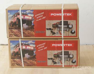Quantity of (2) 2024 Powertek WW13000 13000 lb Winch (Unused)