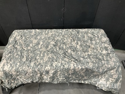 (11) ICS Improved Shelters, (35) Tarpaulins (20) Assorted Tent Components