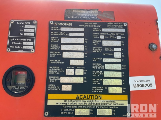 ELEVADOR TELESCóPICO 2015 SNORKEL 4WD TB86J