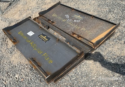 Quantity of (4) 2025 Landhonor UAP-16-45W Skid Steer Attachment Mounting Plate (Unused)