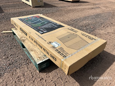 StanForge MS0608 Galvanized Apex Roof Metal مخزن او كوخ (Unused)