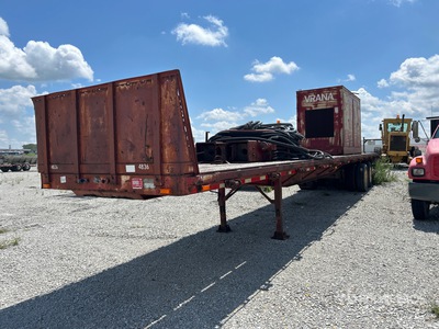 1985 Hobbs 48 ft T/A Flatbed Trailer