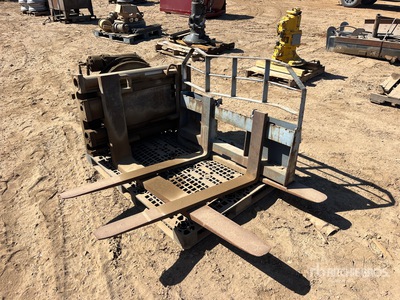 Quantity of (2) (1) 48 in (1) 59 in Skid Steer Forks