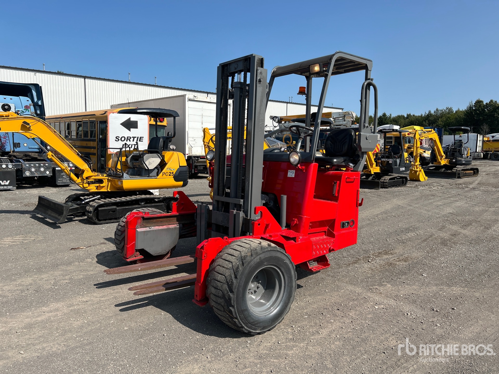 2009 Moffett M8 5000 lb 3x3 Truck Mounted Forklift