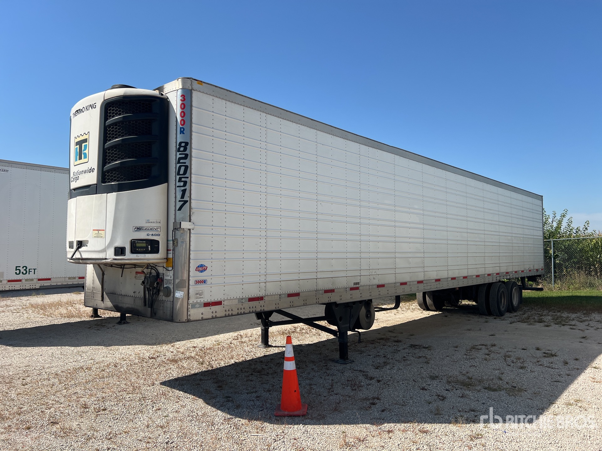 2020 Utility 53 ft T/A Refrigerated Trailer