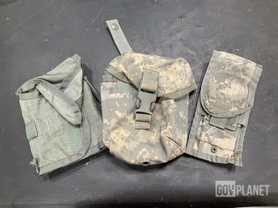 (65) First Aid Kit Pouches, (38) M4 Two Mag Pouches & Assorted Items