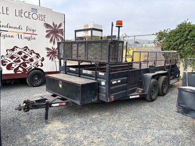 2012 Millerbilt LSET80X14 14 ft T/A Landscape Trailer