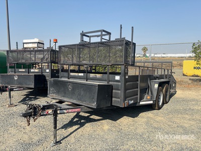 2012 Millerbilt LSET80X14 14 ft T/A Landscape Trailer