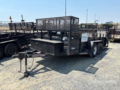 2008 Millerbilt LSET80X14 14 ft T/A Landscape Trailer