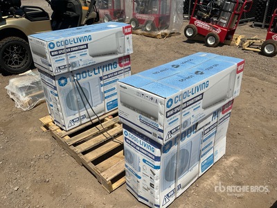 Quantity of (4) Cool Living 115 Volt 12,000 BTU Mini Split HEAT & COOL Complete DIY Kit