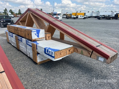 16 Ft x 24 Ft x 40 Ft Pole Barn Package Storage Building (Unused)