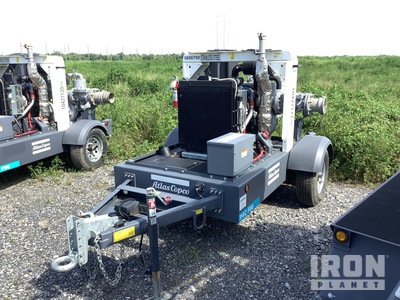 2023 Atlas Copco PAC F66 KD 74HP FT4 SS H&E Trailer-Mounted Water Pump