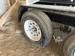 Trailer Chassis with Right Rear Tire