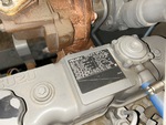 Engine with Emission Label