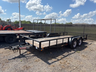 Orange Line TU70-18BK4AR2B 18 ft T/A Utility Trailer