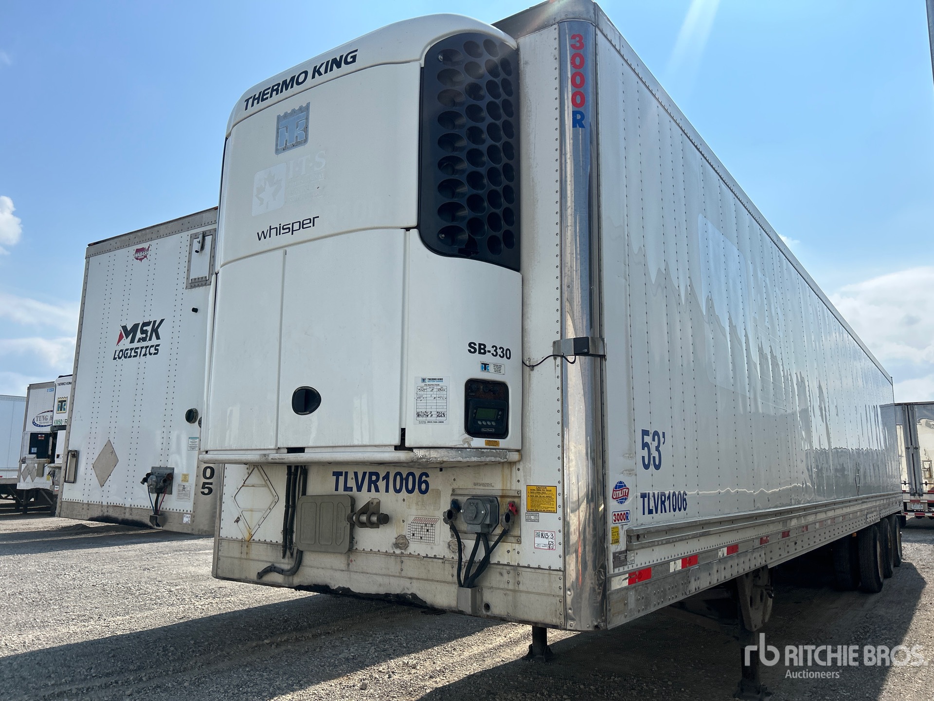 2015 Utility 3000R 53 ft x 102 in Tri/A Gekoelde Aanhangwagen