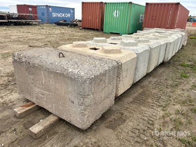 Quantity of (13) Concrete Blocks Divers