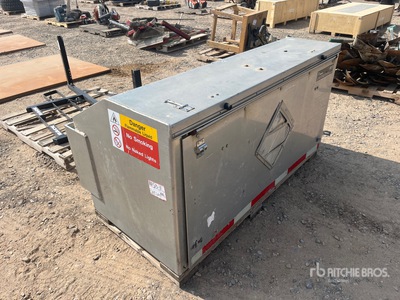 Custom Built 64 in x 30 in Pesticide storage cabinet