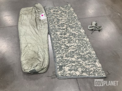 (22) Sleeping Bags, (27) Wet Weather Poncho Liners & Assorted Items