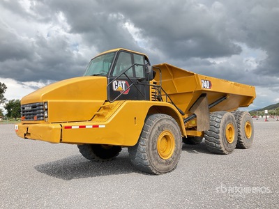 2002 Cat 740 Camion Articulado / Kiepwagen met knikbesturing