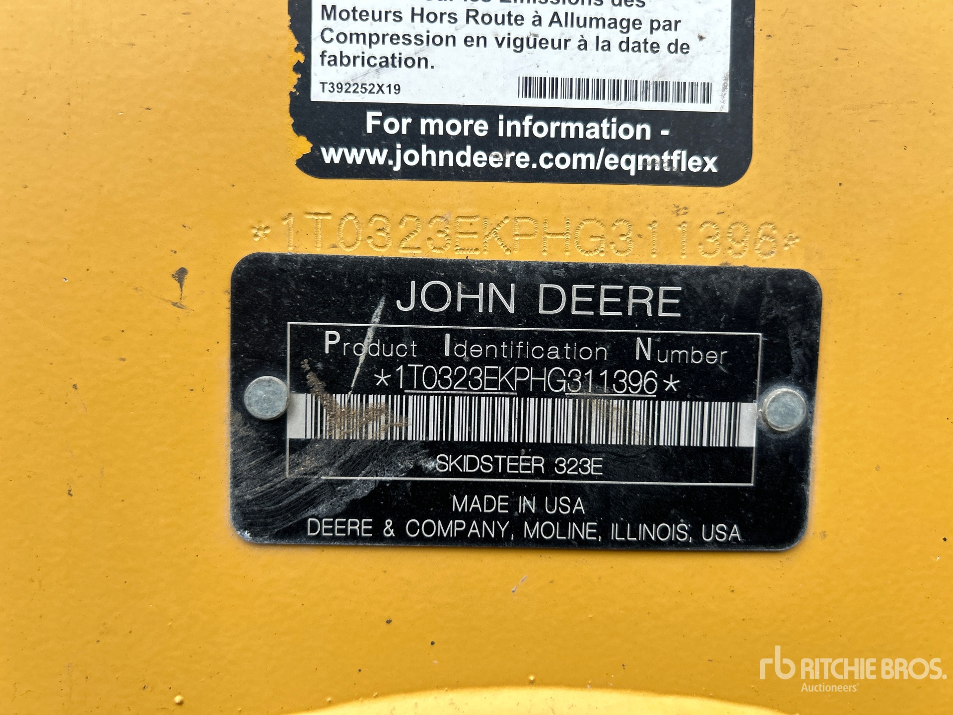 2017 John Deere 323E Compact Track Loader