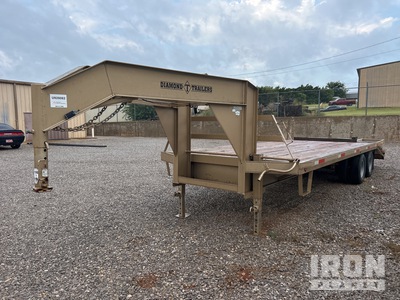 2007 Diamond T 10225DTR 25 ft T/A Gooseneck Remorque pour équipement
