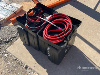 Quantity of (5) 25 ft, 800 amp Booster Cables (Unused)