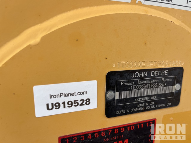MINI CARGADOR SOBRE ORUGAS 2013 JOHN DEERE 333E