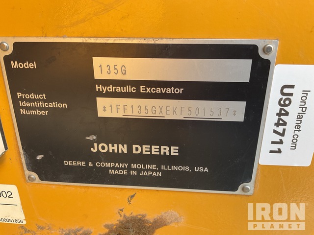 EXCAVADORA 2019 JOHN DEERE 135G