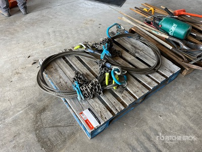 Quantity of (2) 13600 lb 5/8 inch Wire Rope Matting Sling (Unused)