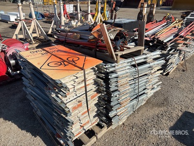 Quantity of (7) Pallets of Traffic Barricades