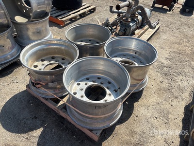Quantity of (4) Aluminum Truck Wheels
