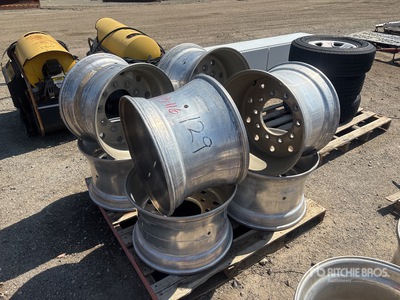 Quantity of (8) Aluminum Truck Wheels