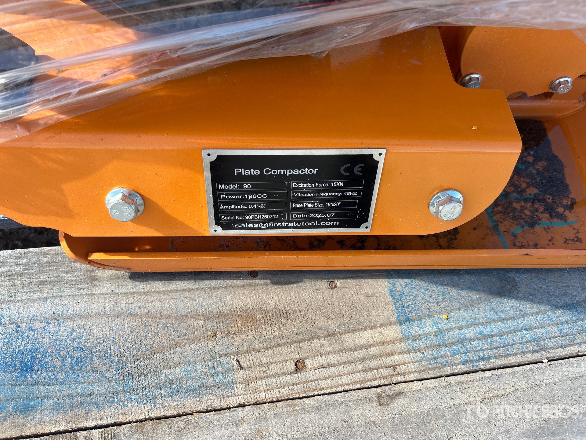 2025 SDLOOL SL90 Vibratory Plate Compactor (Unused)