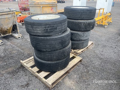 Quantity of (8) Tyres & Wheels Divers Autres