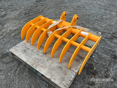 2025 GIYI 44 in Excavator Rake - Fits Cat 305 (Unused)