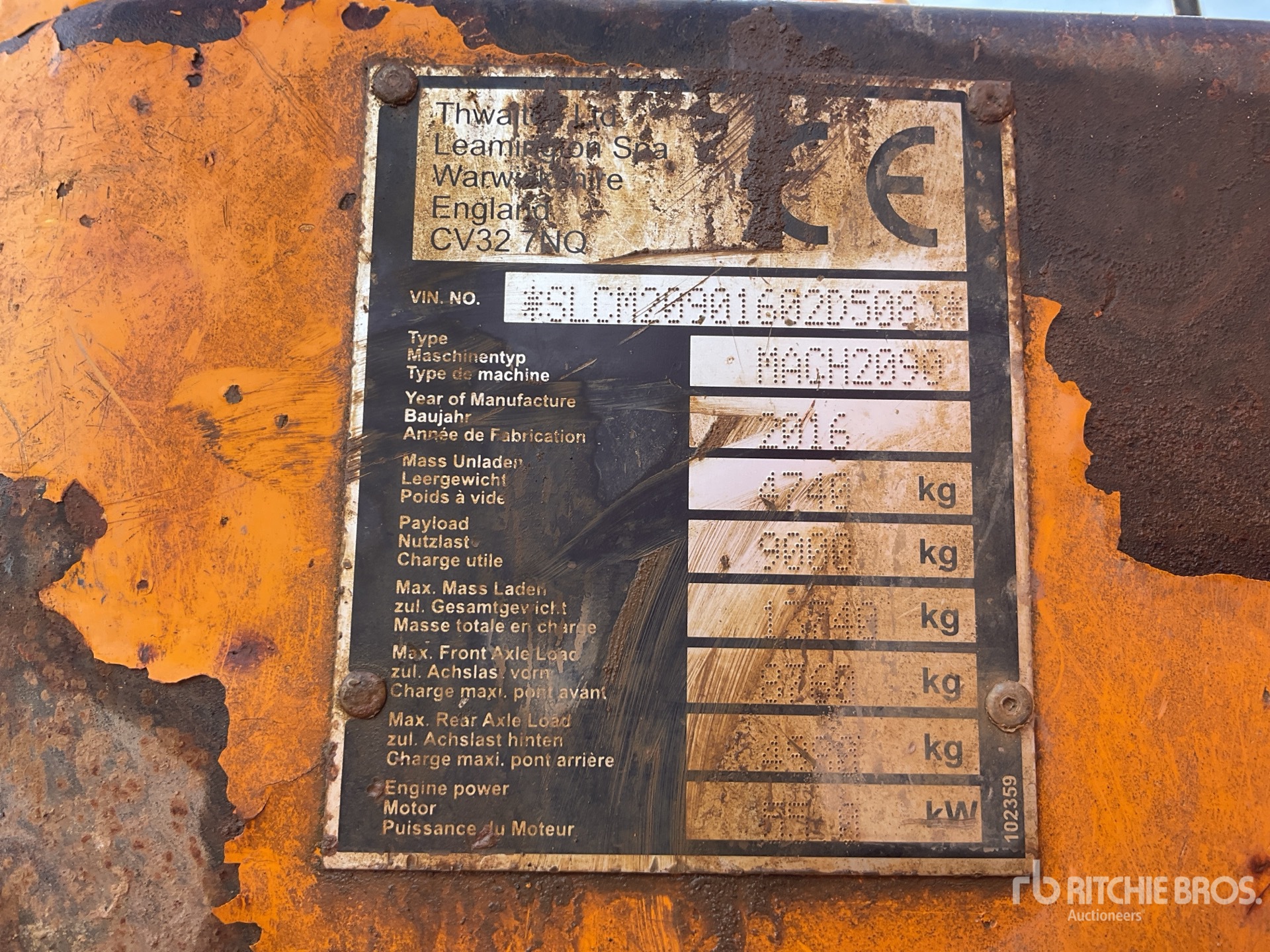2016 Thwaites MACH2090 9 ton Dumper