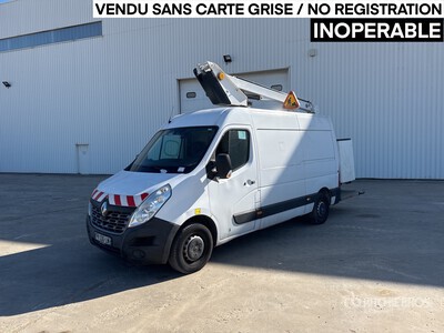 2019 Versalift ET32-125 10 m on Renault Master 4x2 Camion Nacelle Bucket Truck (Inoperable)