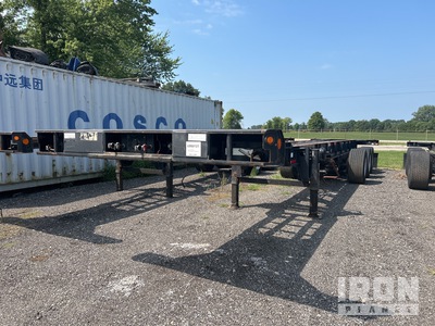 2006 Hyundai Tri/A 52 ft T/A Extendable Retractable Container Trailer